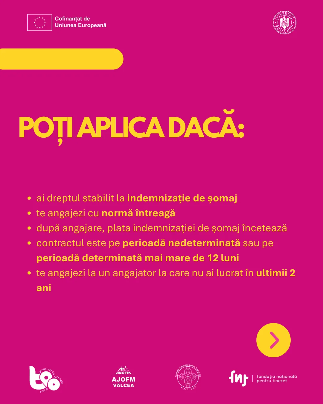 Condițiile pentru completarea veniturilor: normă întreagă, contract, angajator nou