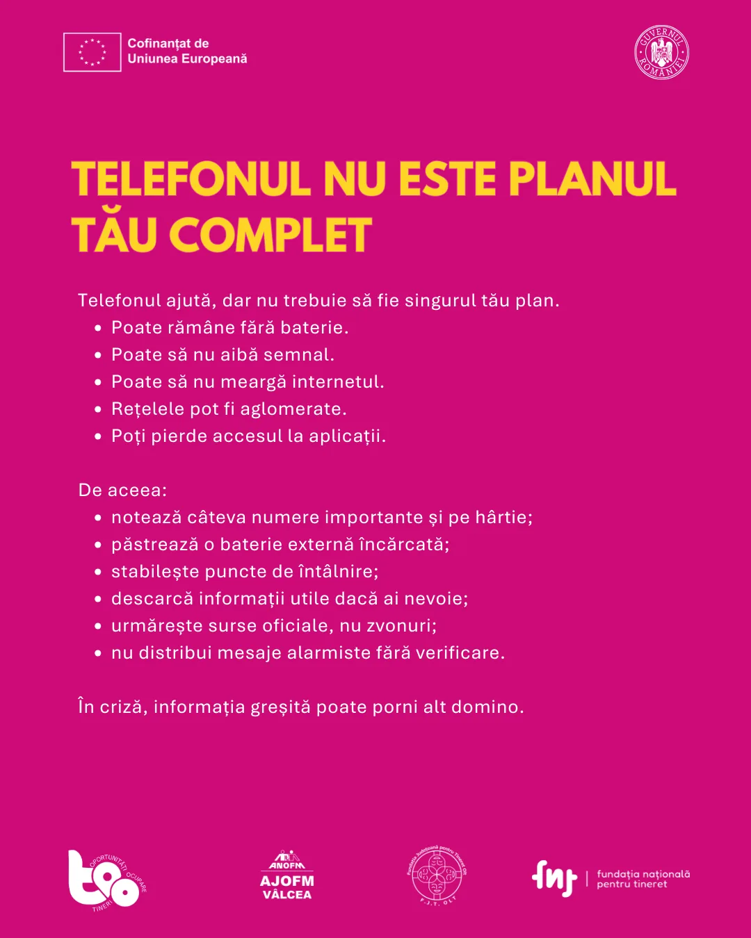 Telefonul nu este planul tău complet: ce faci fără baterie, fără semnal sau fără internet