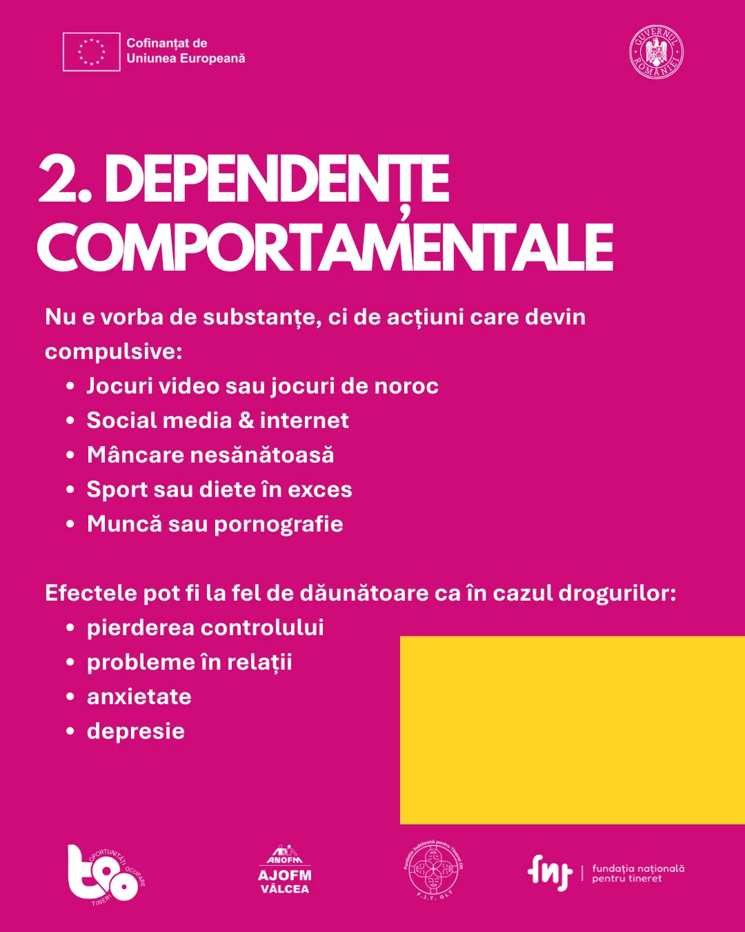 Dependențe comportamentale: jocuri, social media, mâncare, sport în exces, muncă