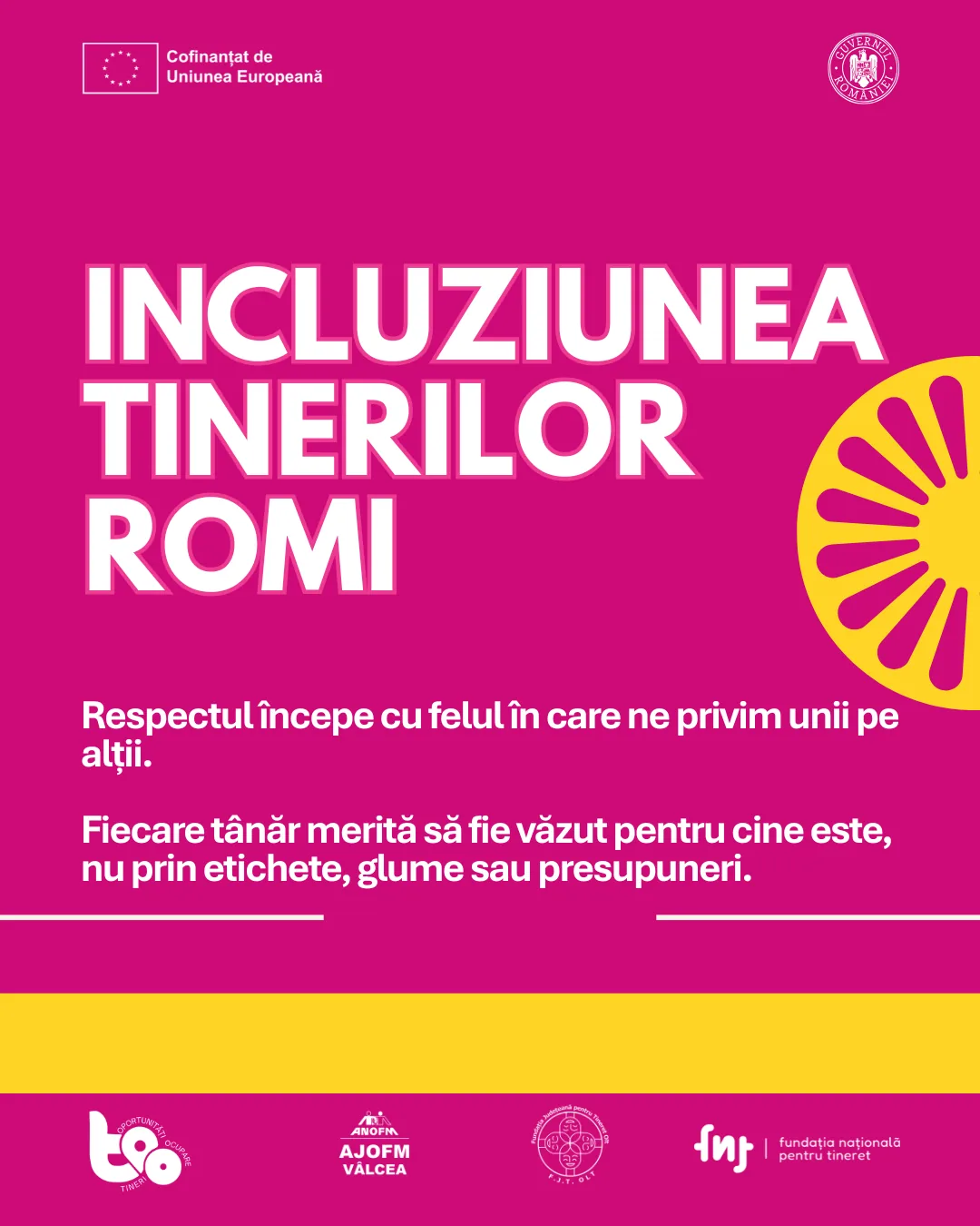 Incluziunea tinerilor romi: respectul începe cu felul în care ne privim unii pe alții