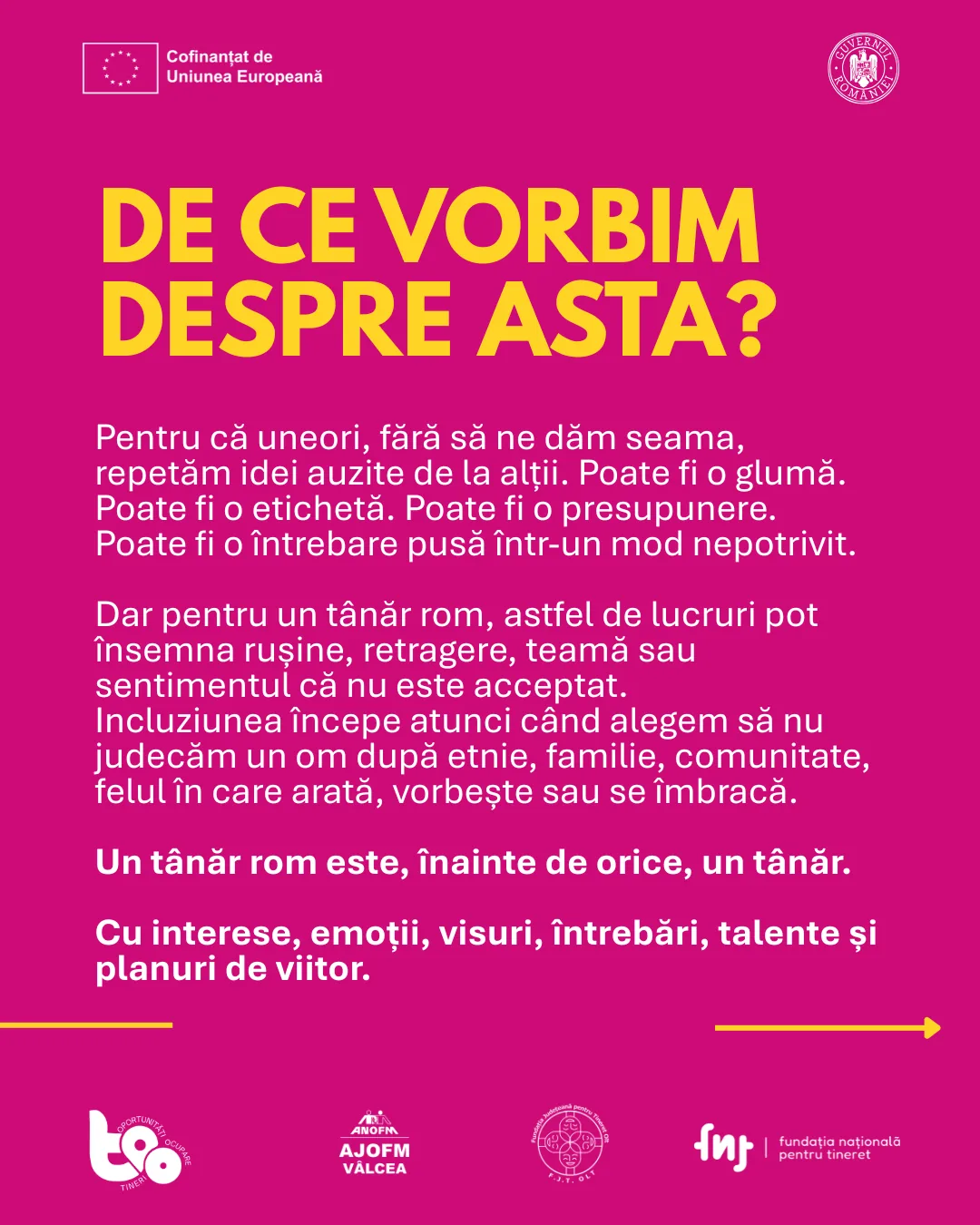 De ce vorbim despre incluziune: un tânăr rom este, înainte de orice, un tânăr