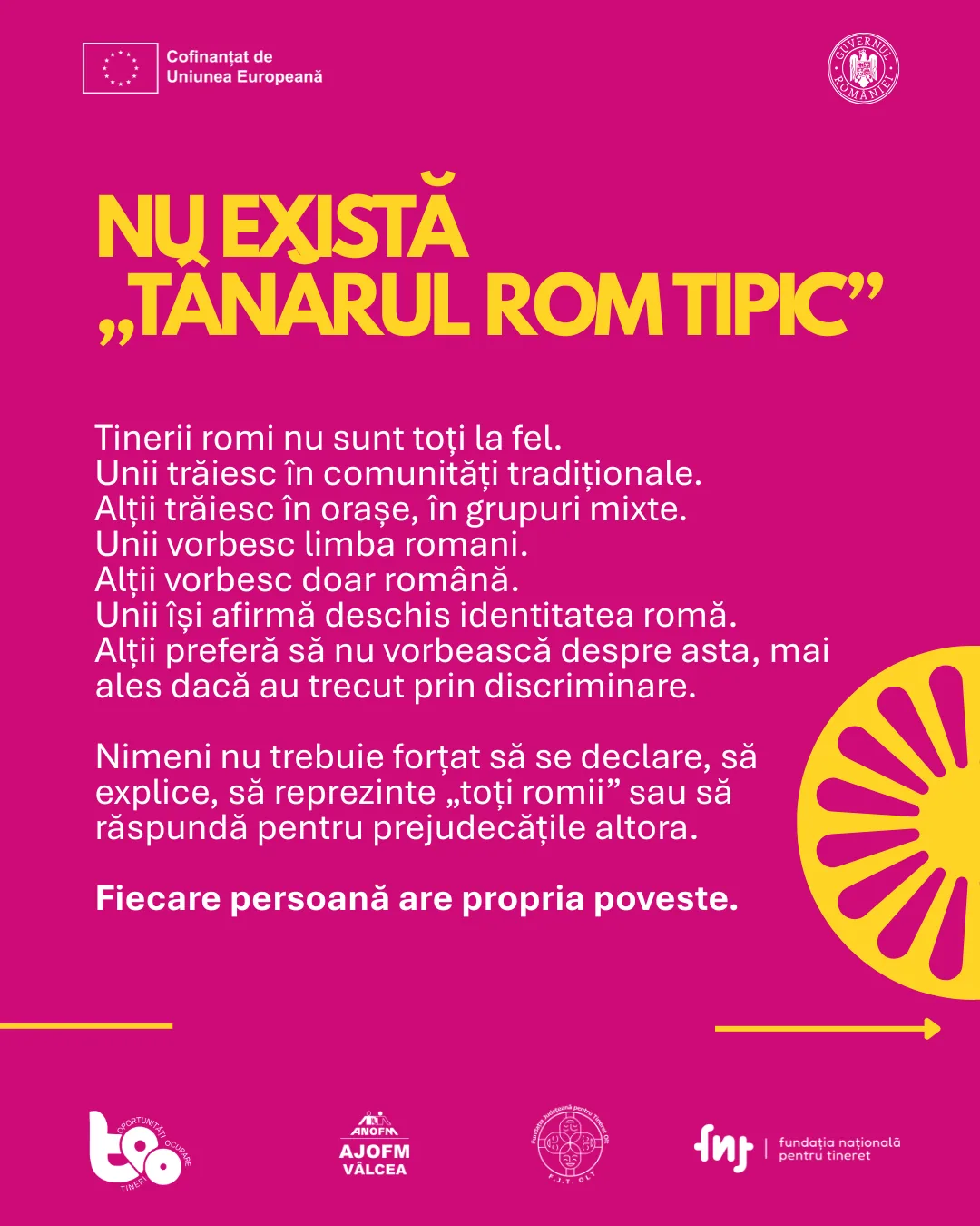 Nu există tânărul rom tipic: fiecare persoană are propria poveste