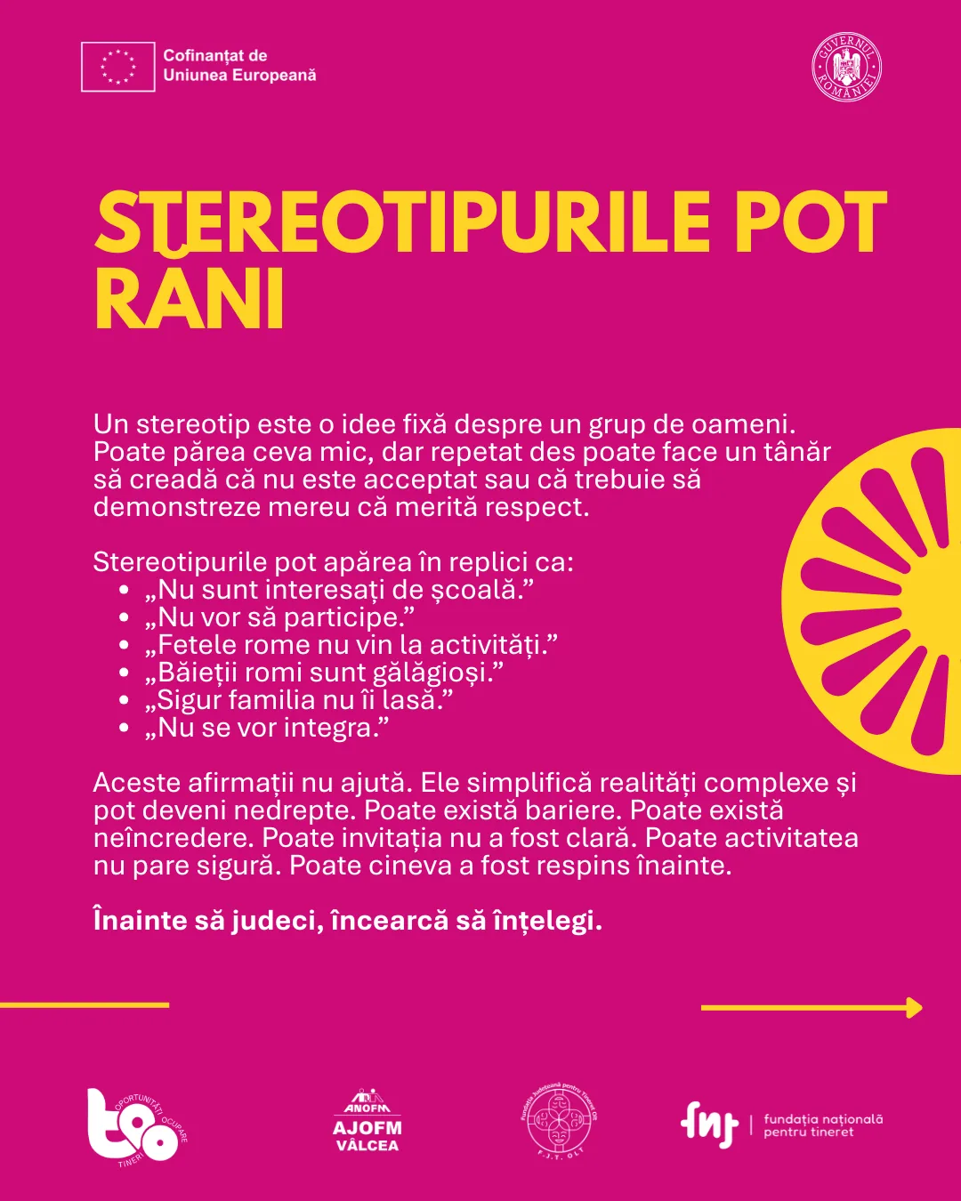 Stereotipurile pot răni: idei fixe despre un grup de oameni