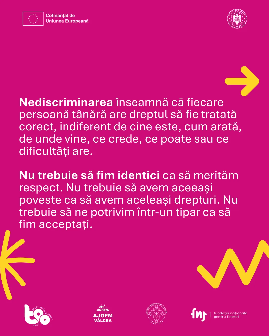 Fiecare persoană tânără are dreptul să fie tratată corect