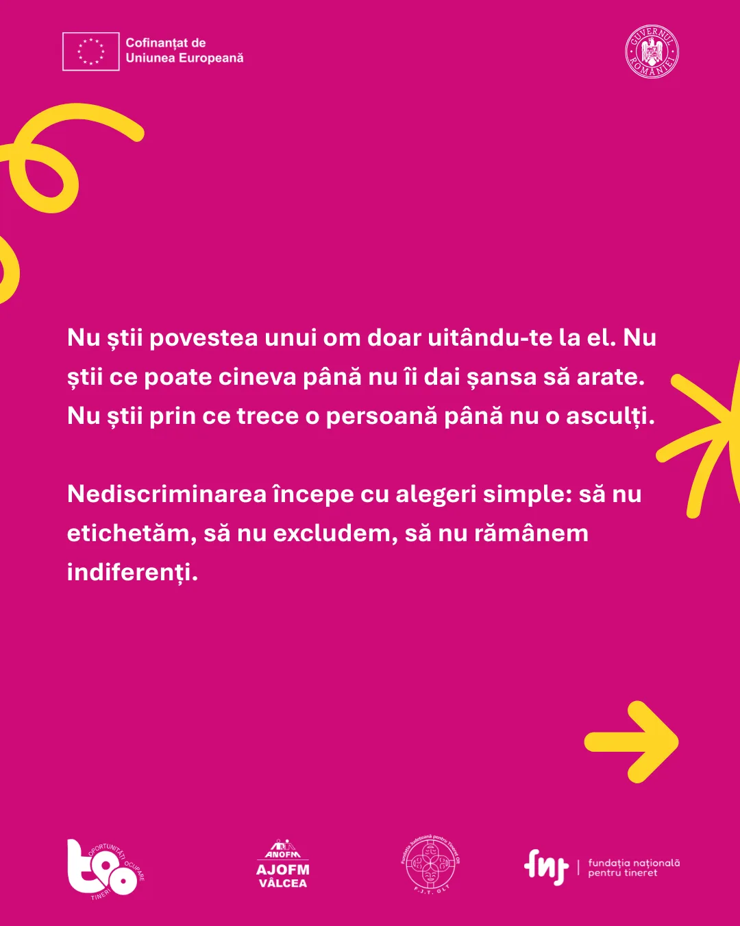 Nediscriminarea începe cu alegeri simple: să nu etichetăm, să nu excludem