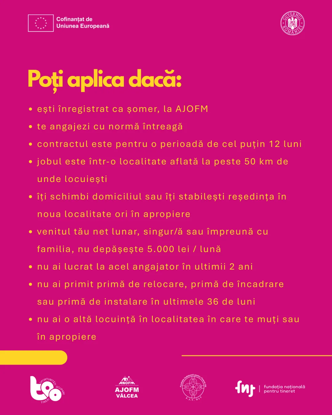Prima de relocare: condițiile de eligibilitate
